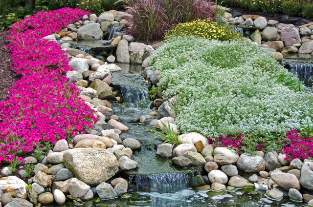 Rock Garden With Water Features