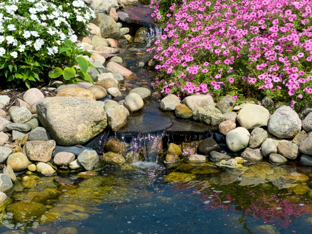 Rock Garden With Water Features