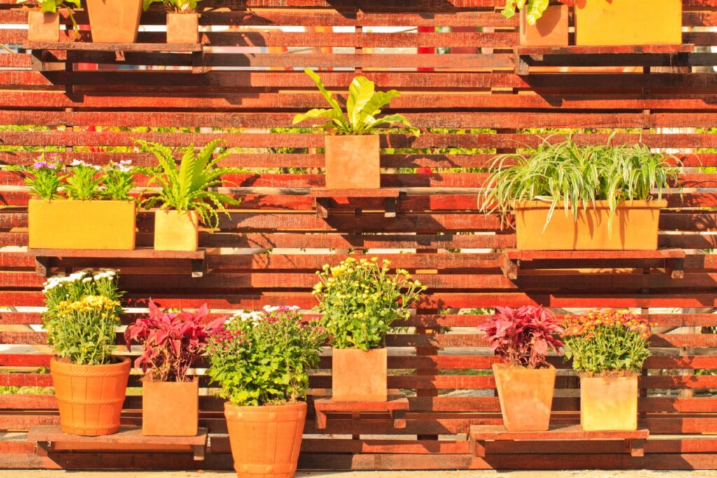 Vertical gardens and living walls are a great landscaping trend.