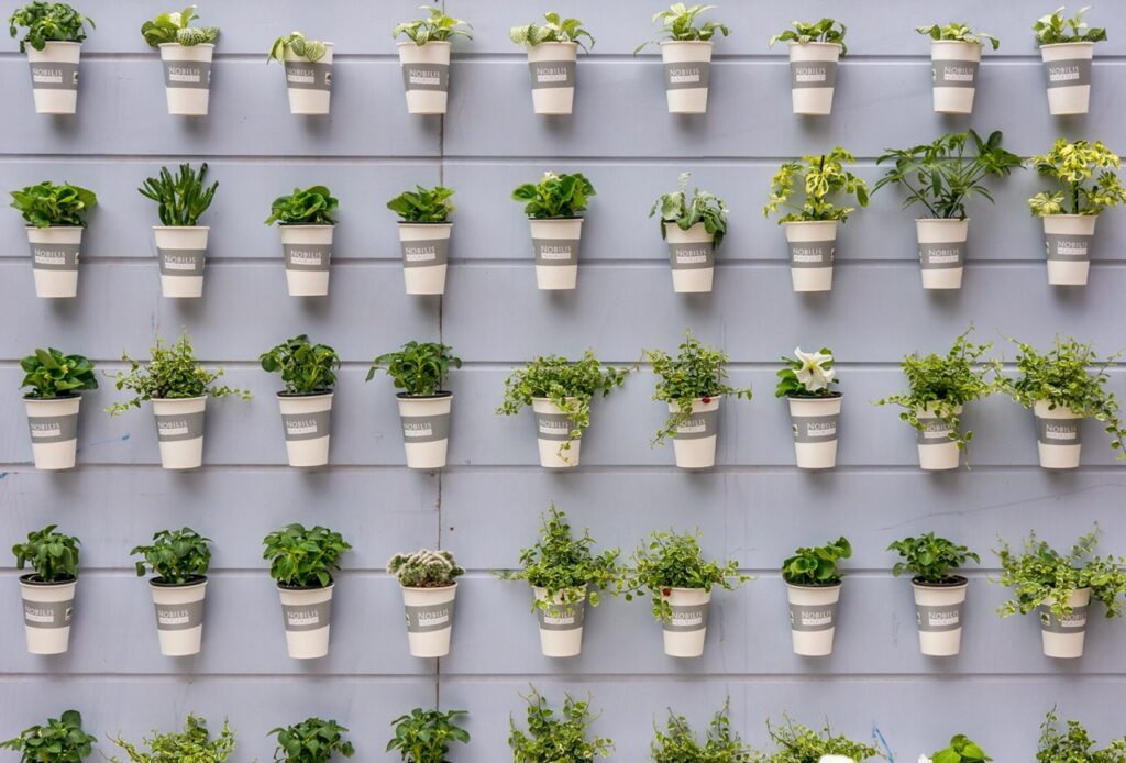 Vertical gardens and living walls are a great landscaping trend.